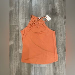 Green Envelope Large tank top burnt orange new with tags